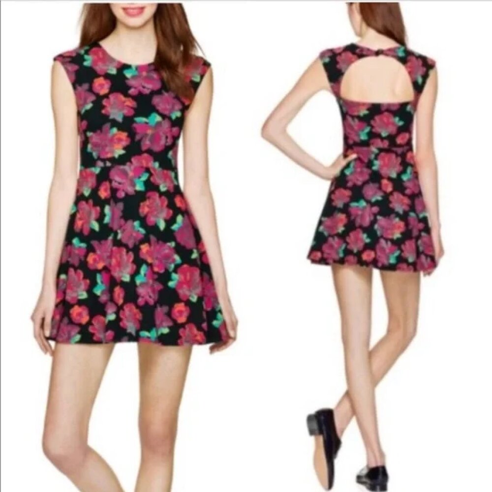 Talula Aritzia Palmetto Mini Skater Dress - Floral - Size M